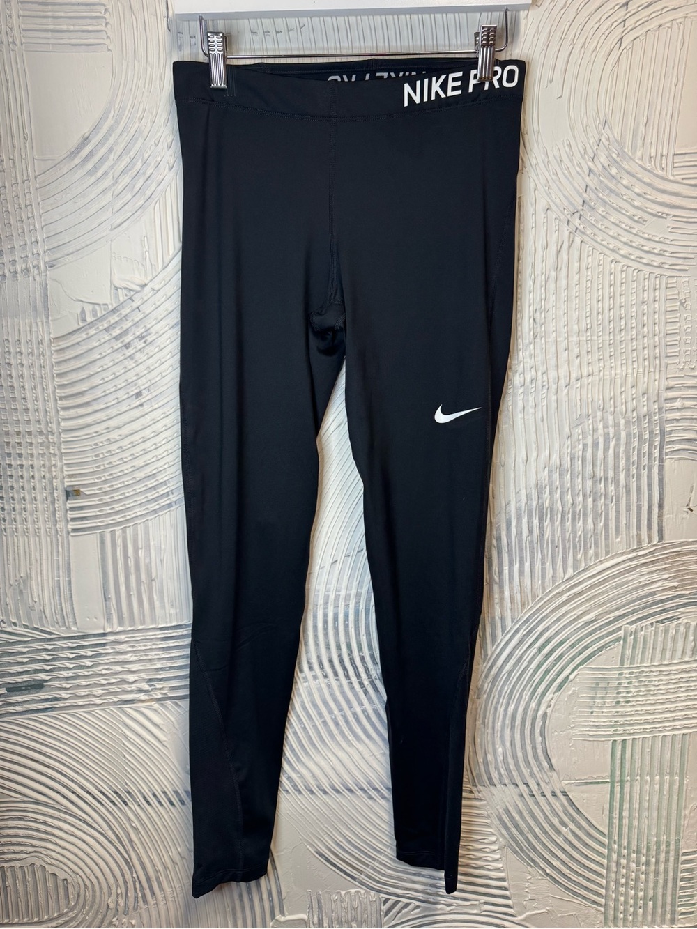 Nike Pro Dri-FIT Black Compression Leggings Women’s Large Training Workout